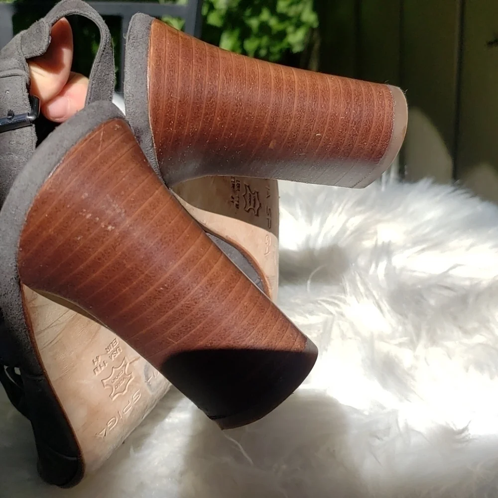 Via Spiga Kilty Peep Toe Slingbacks sandals shoetie 11M